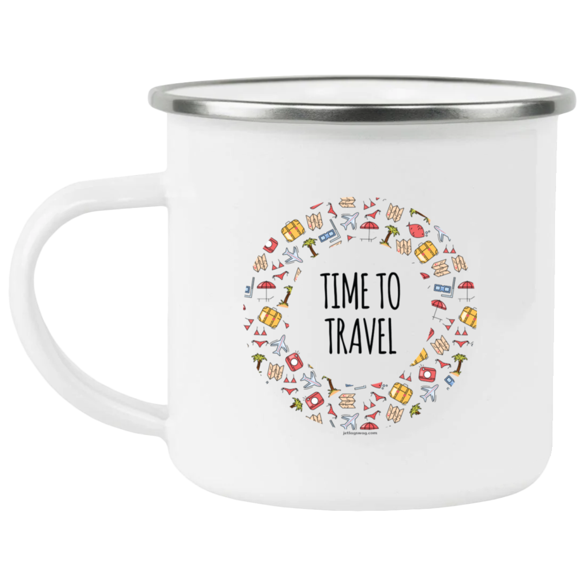 Time to Travel Camping Mug