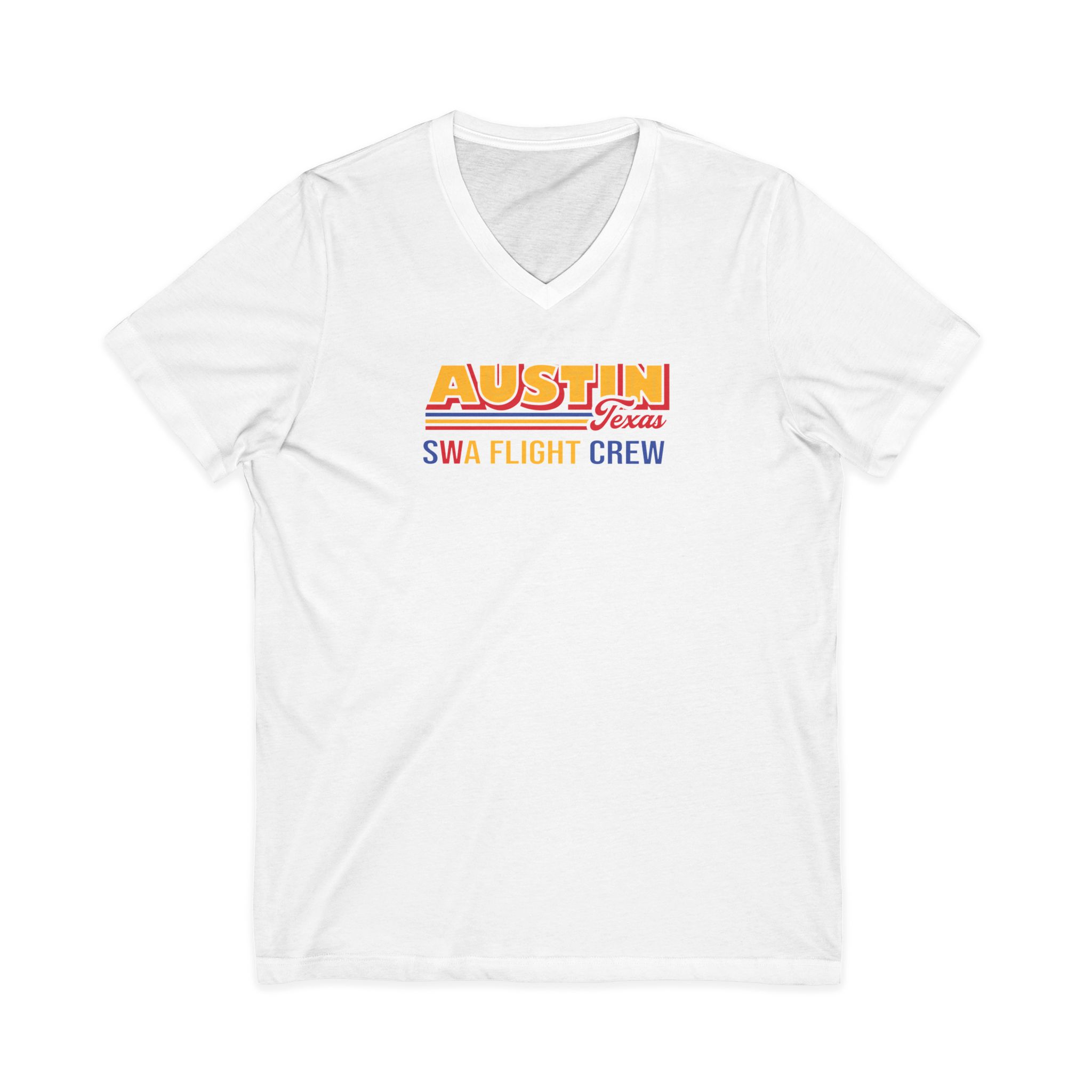 Austin Texas SWA Flight Crew Uni-Sex V-Neck Tee