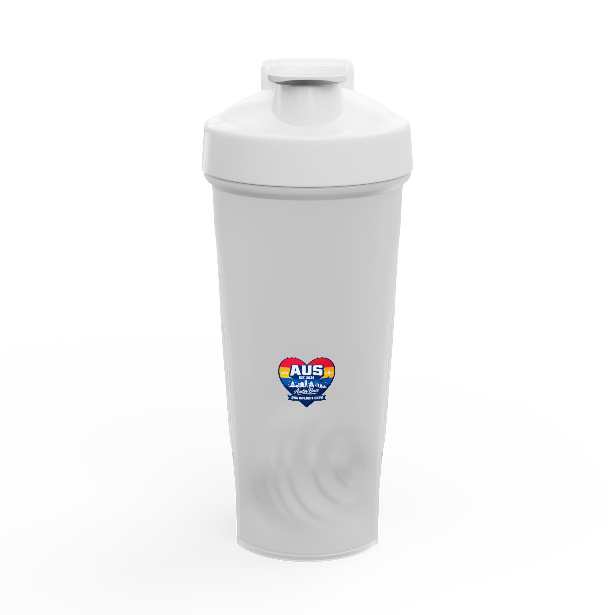 Protein Shaker Bottle — Rainbow Heart AUS Fitness Shaker for Gym & Workouts